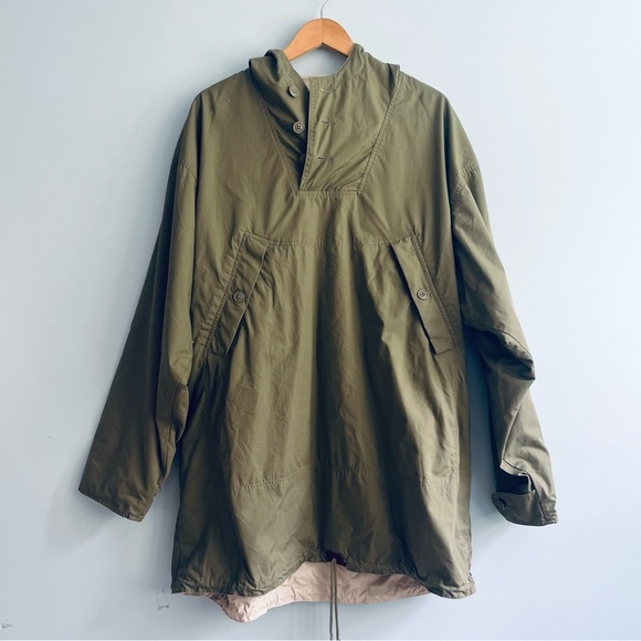 90’s Polo Sport Rare Parka Anorak Reversible Hooded Smock US  Army Replica Large - Picture 1 of 16